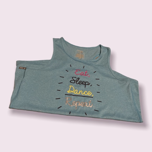 DANSKIN NOW BABY BLUE TANK TOP - Picture 3 of 3